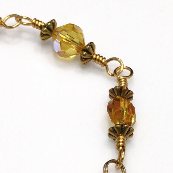 Handmade Vintage Swarovski Bead Bracelet, Christian Gift - Picture 8 of 10